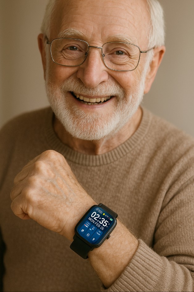Senior Man with HC Watch 628x942